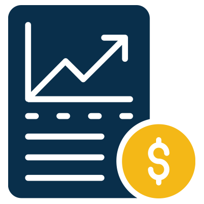 Money chart going up